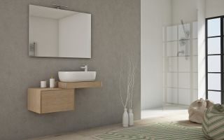 Подвесной шкафчик Cezares с выдвижным ящиком 41788 Rovere tabacco, 75x43x30